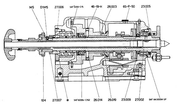 Шпиндель токарно-гвинторізного верстата Schaublin 102 vm Шпиндель токарно-гвинторізного верстата Schaublin 102 vm